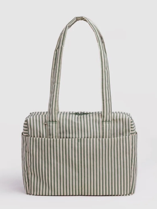 BAGGU Handbags - BAGGU EVERYDAY CLOUD BAG SAGE STRIPE
